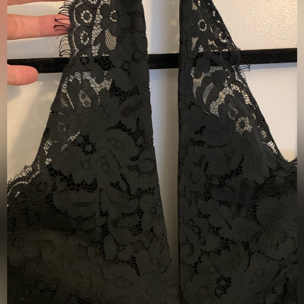NWT Keepsake The Label Lulus High Roads Black Lace Halter Dress, Womens Size XS - Picture 10 of 14